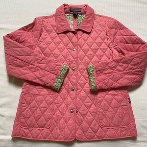 Vineyard Vines NWT Pink Quilted Jacket size Large